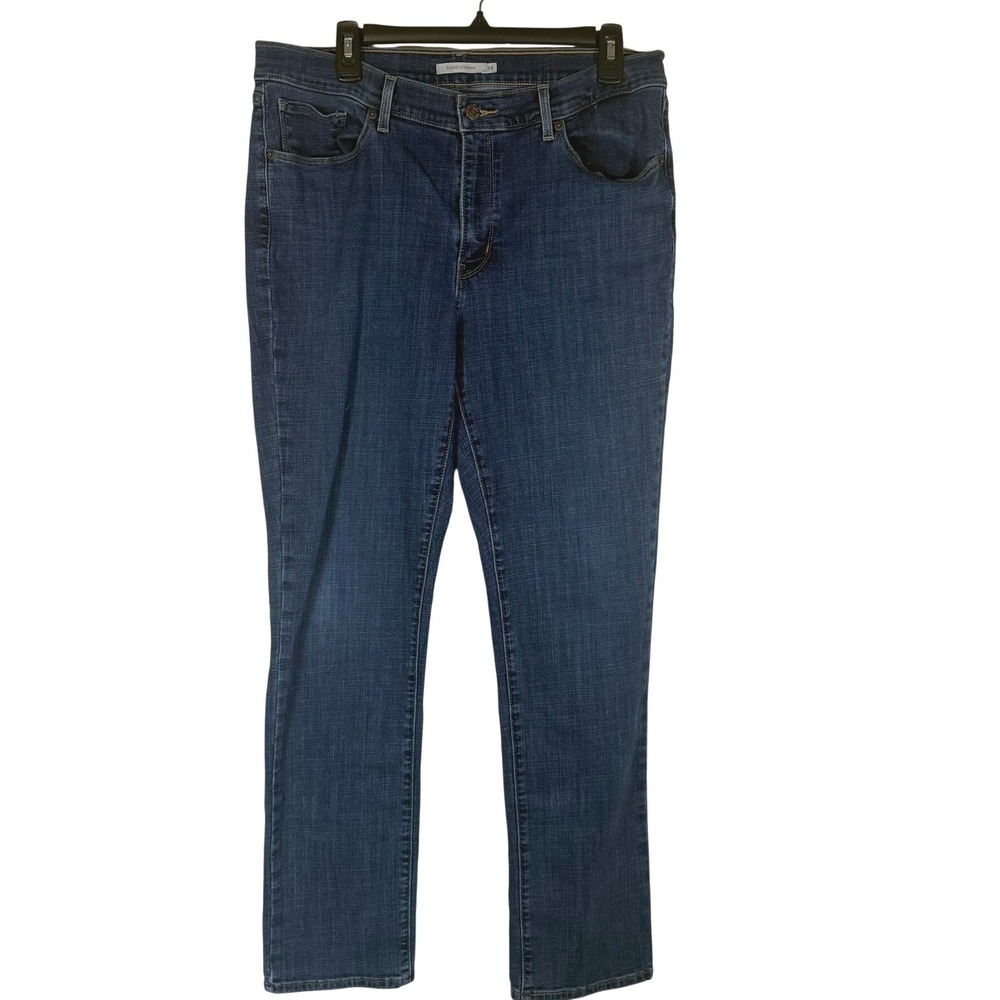 Levi's Classic Straight Leg Jeans Blue Denim 39250-0050 Womens 14L W32 L32